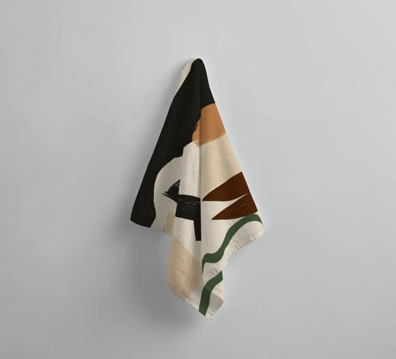 Bohemian Shape Stillness Handtuch von Terra Tone
