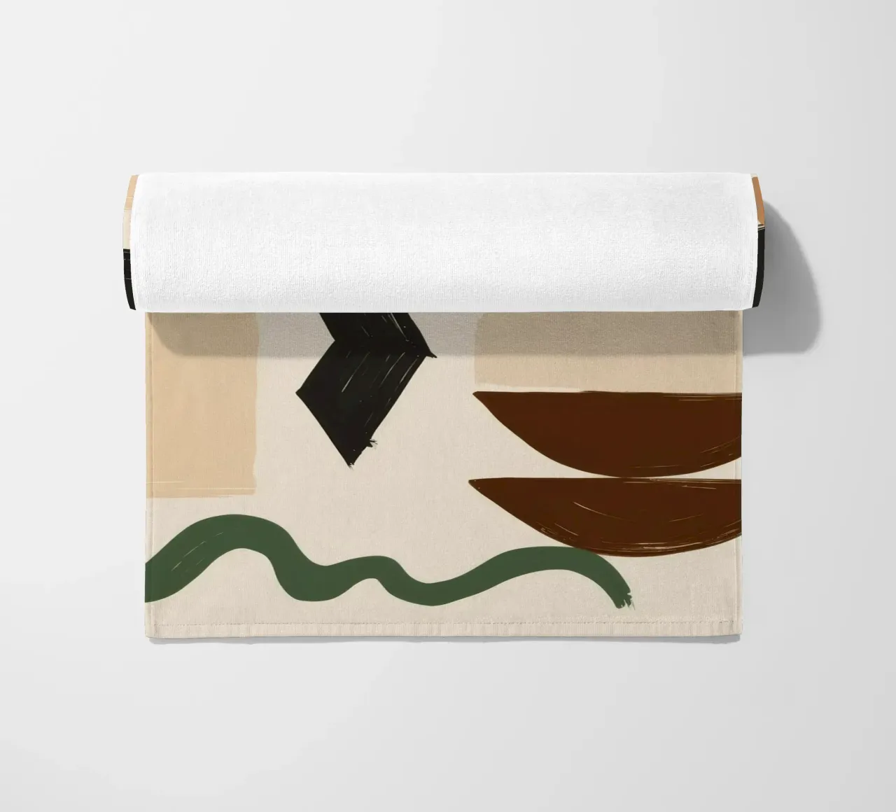 Bohemian Shape Stillness beach towel by Terra Tone