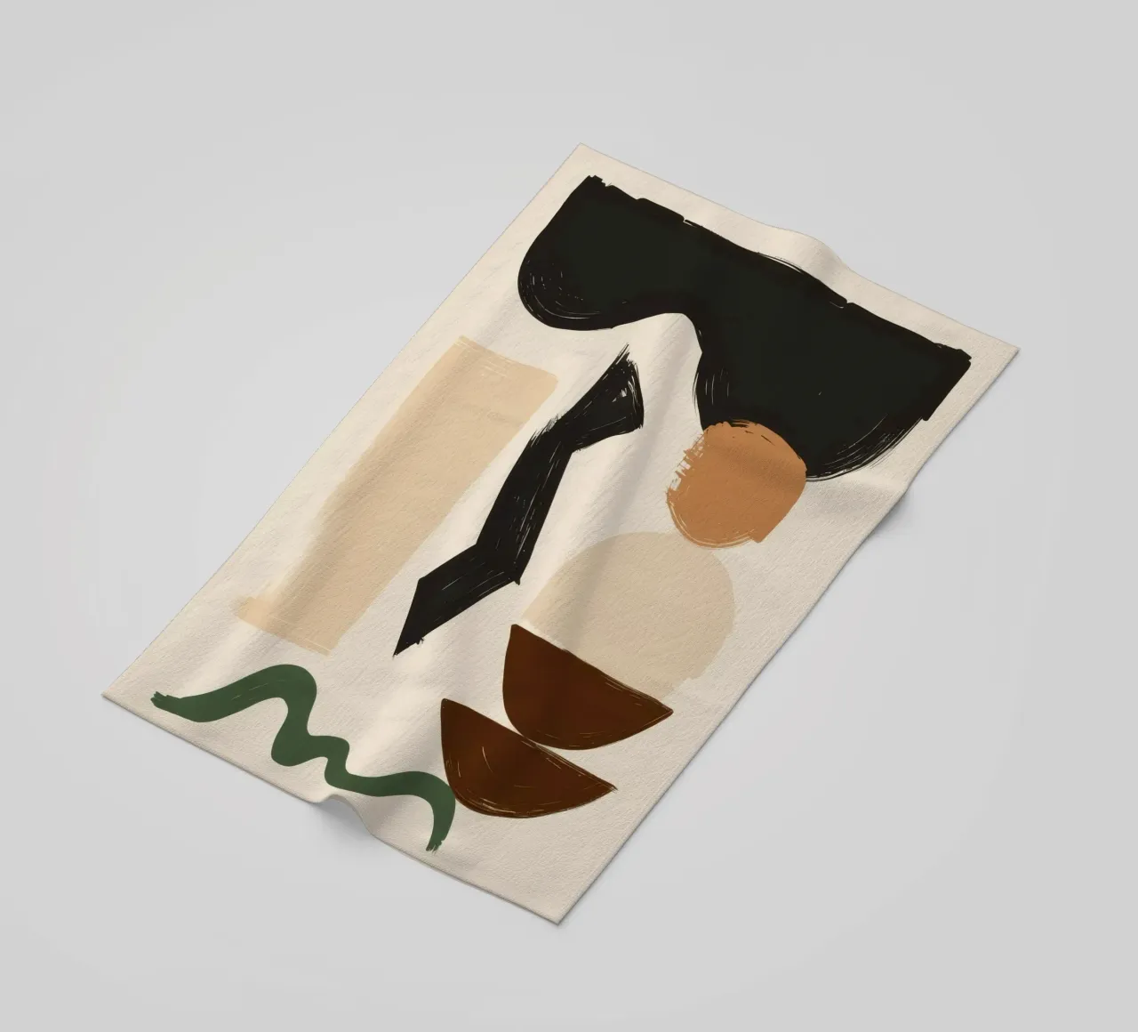Bohemian Shape Stillness beach towel by Terra Tone