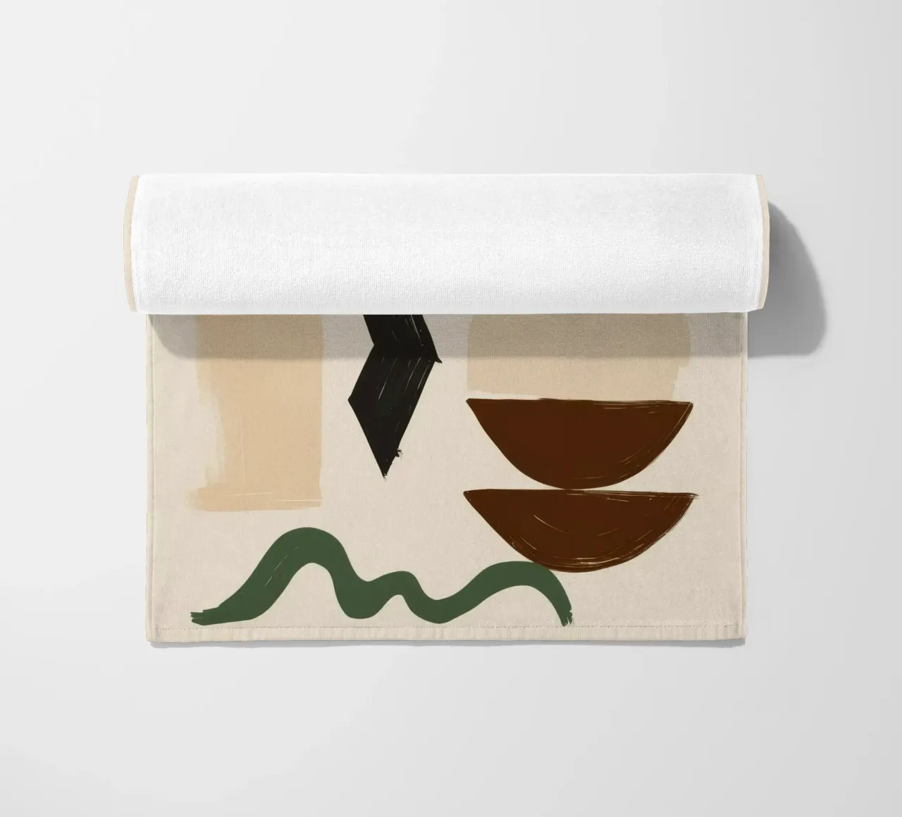 Bohemian Shape Stillness beach towel by Terra Tone