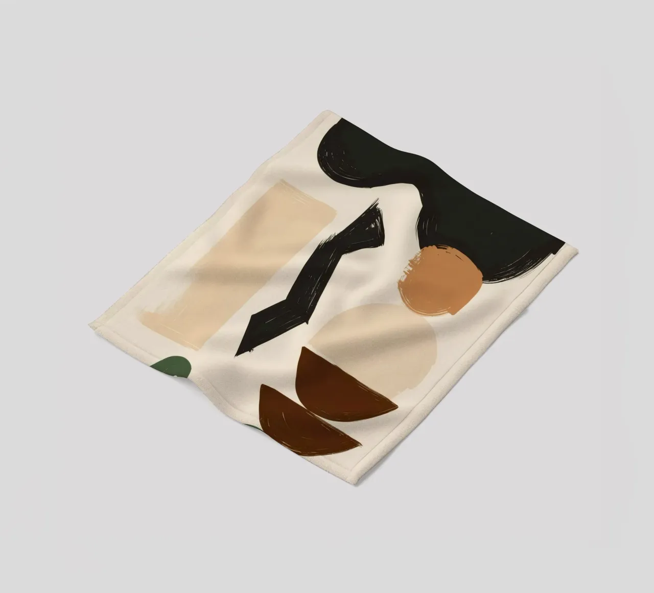 Bohemian Shape Stillness Fleecedecke von Terra Tone