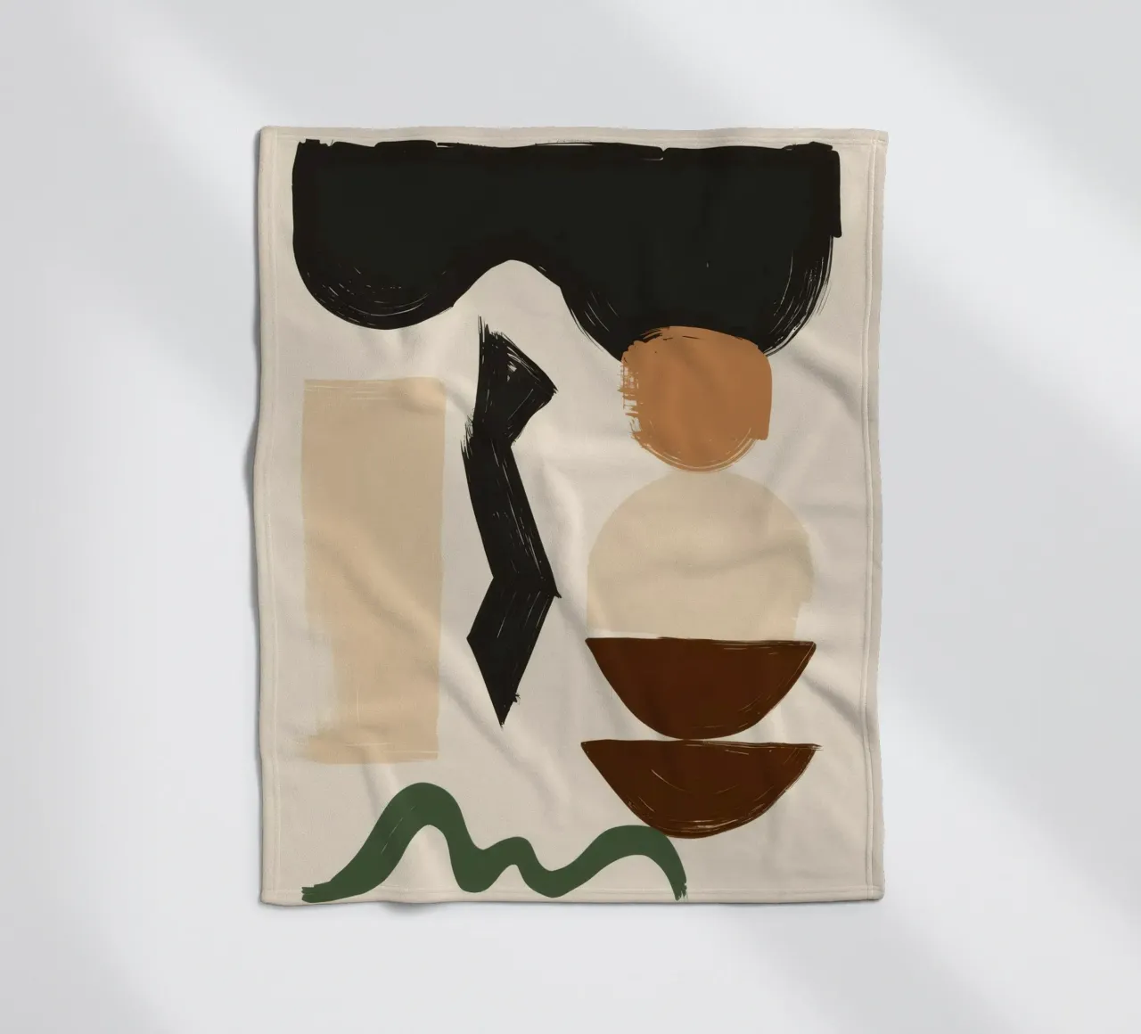 Bohemian Shape Stillness Fleecedecke von Terra Tone