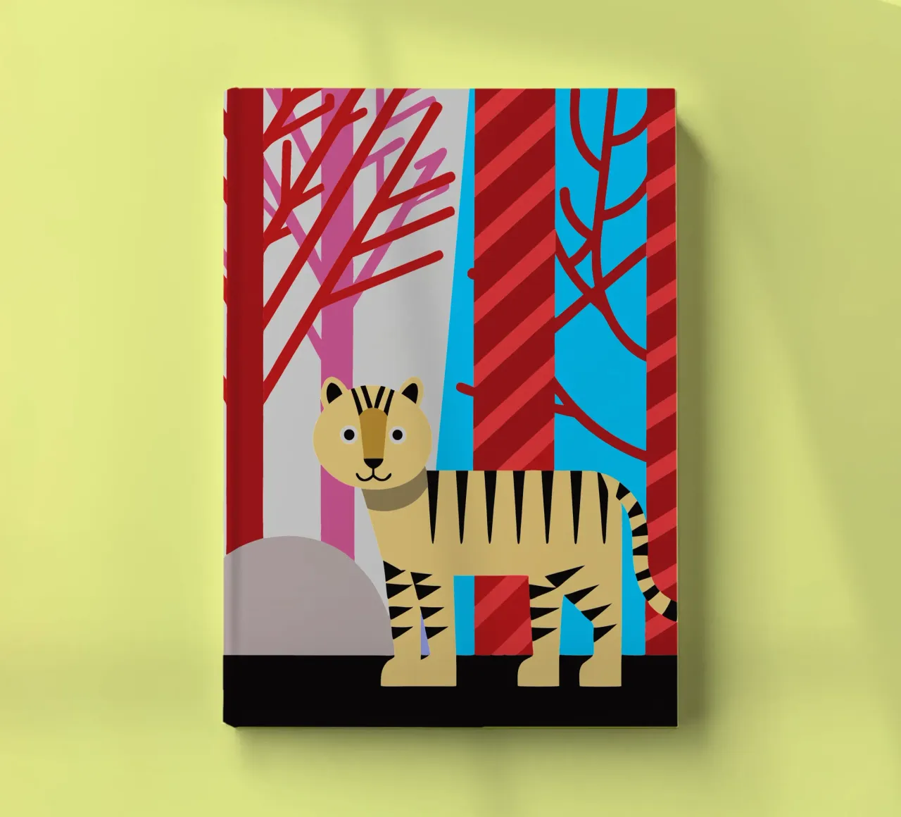 tiger vector art imagination notebook by kamilaze