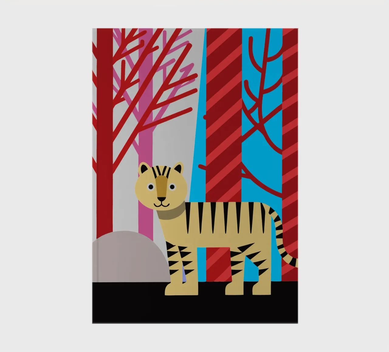 tiger vector art imagination notebook by kamilaze