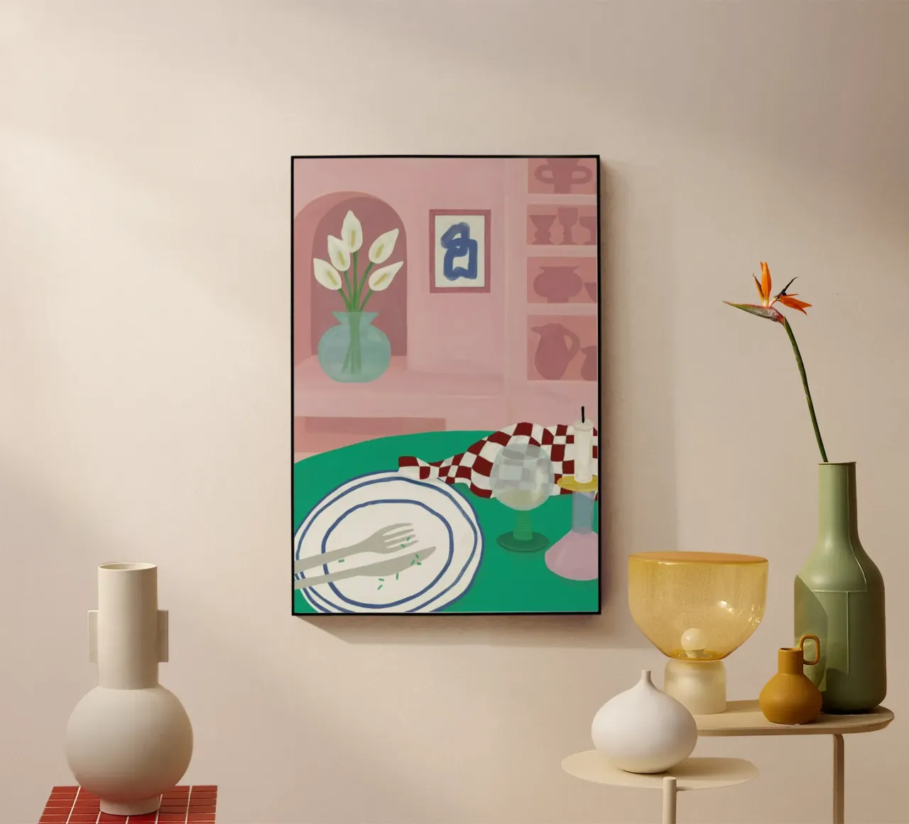 At The Restaurant acrylic glass by Frauke Schyroki