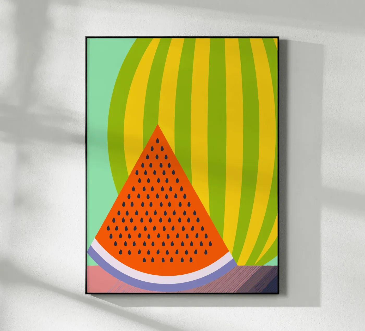 Illustrazione vettoriale dell'anguria plexiglass da kamilaze