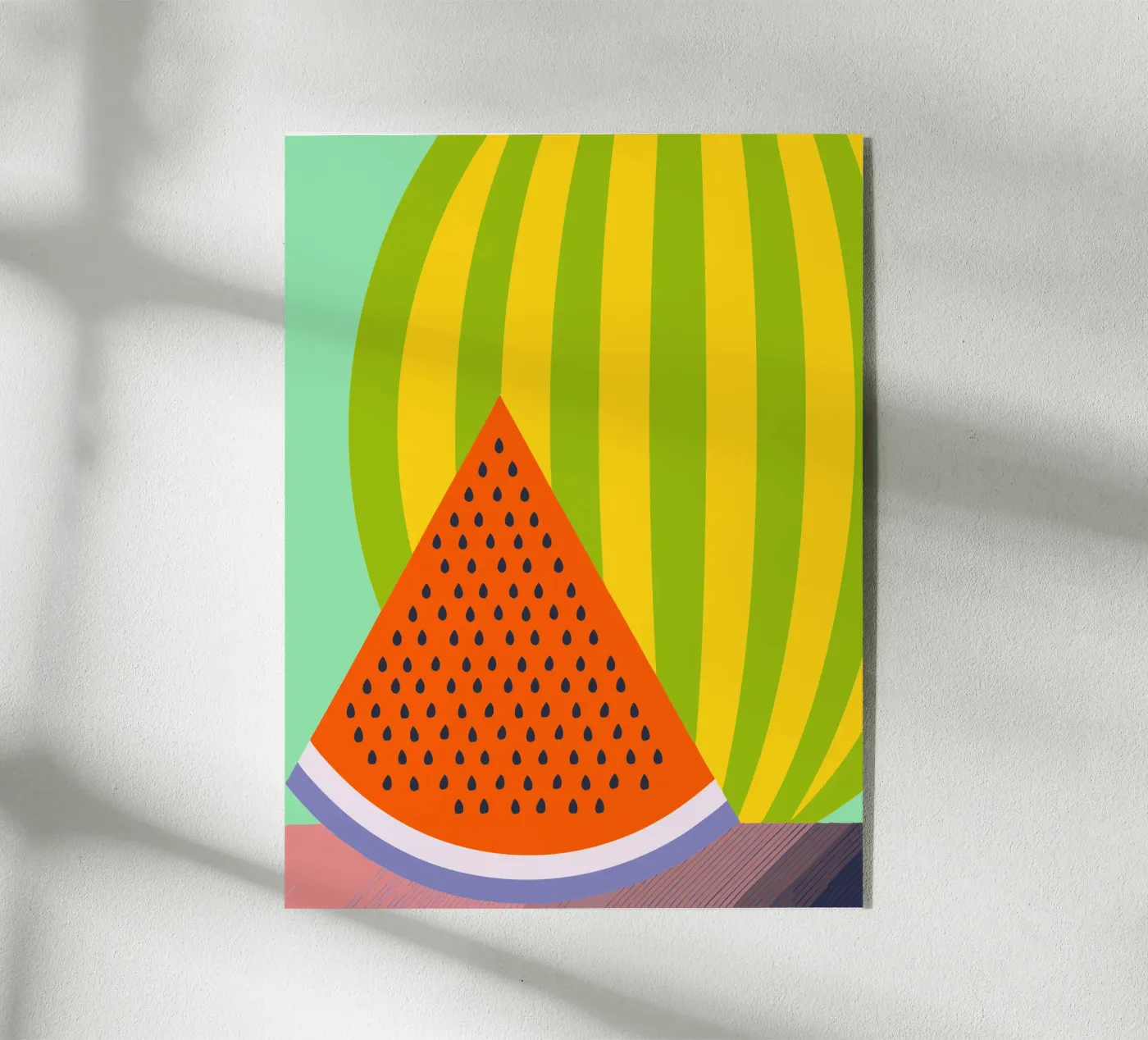 Illustrazione vettoriale dell'anguria plexiglass da kamilaze