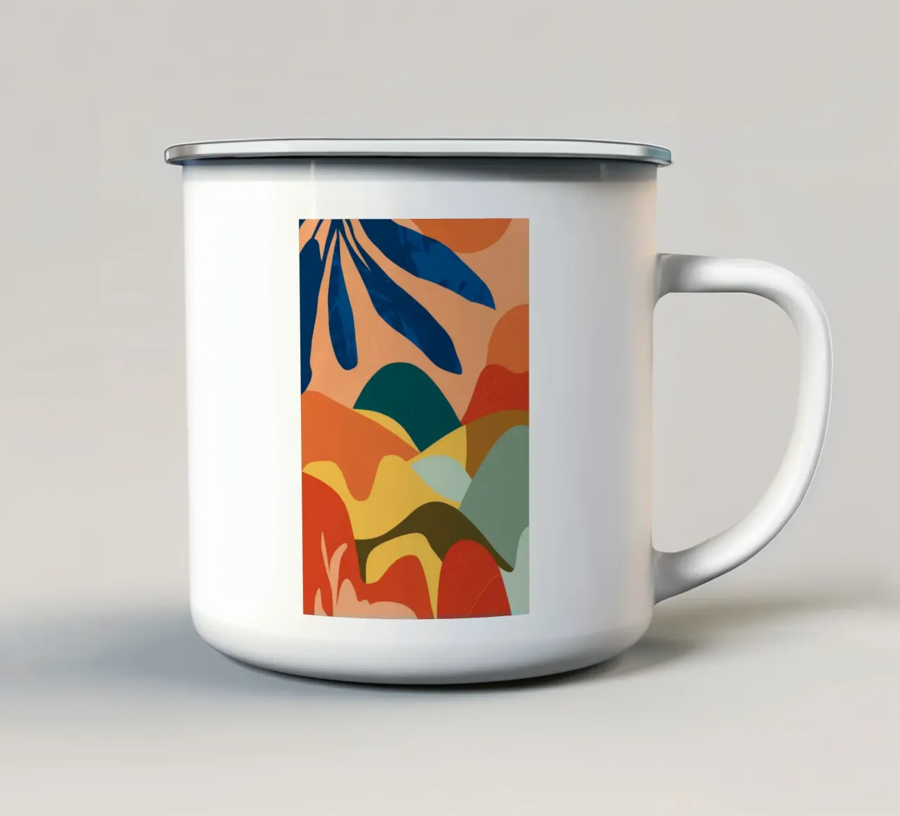 Rivolta di colori tropicale tazza in smalto da Terra Tone