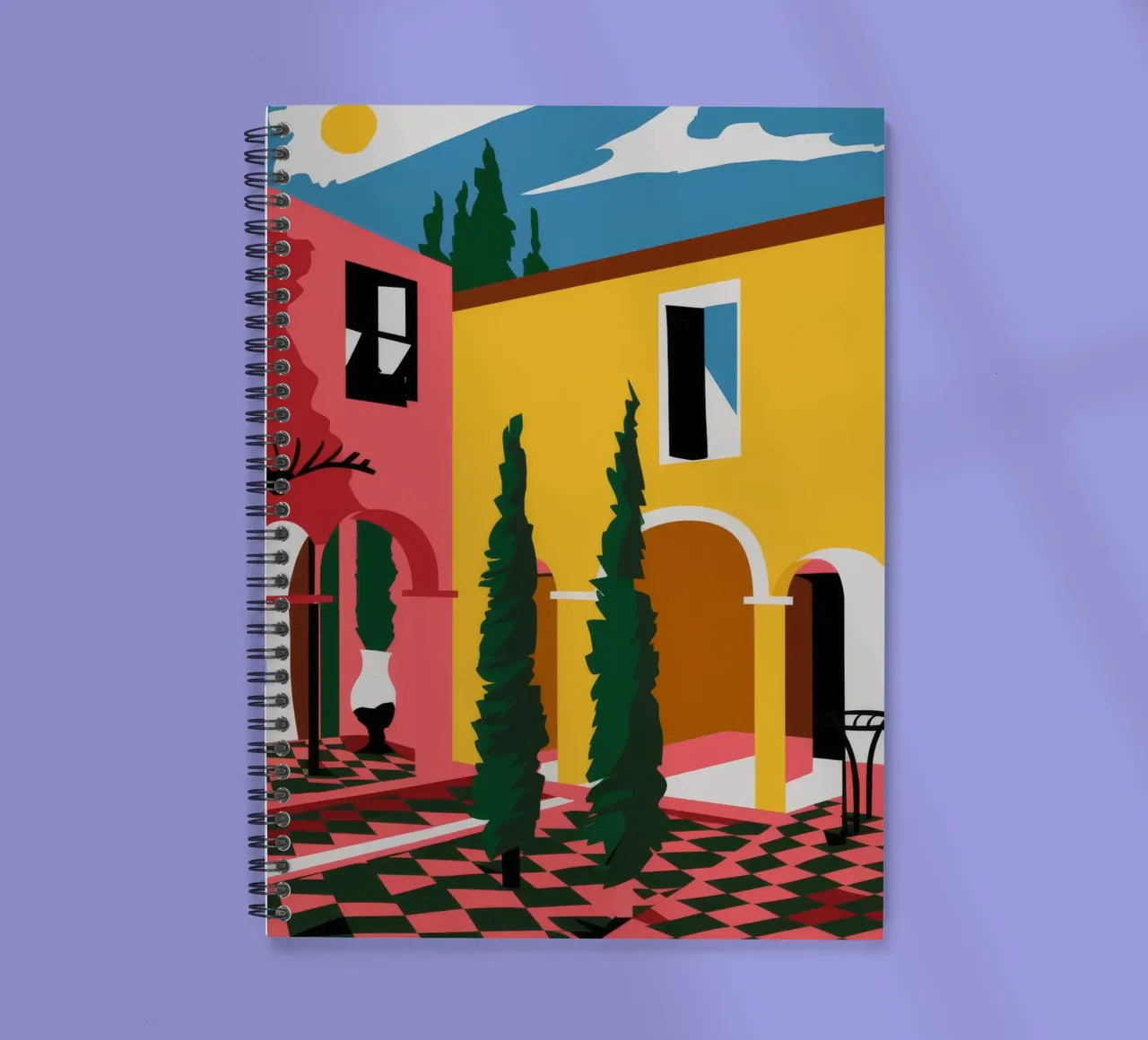 Chromatic Villa Passage spiral notebook by Stone Patina