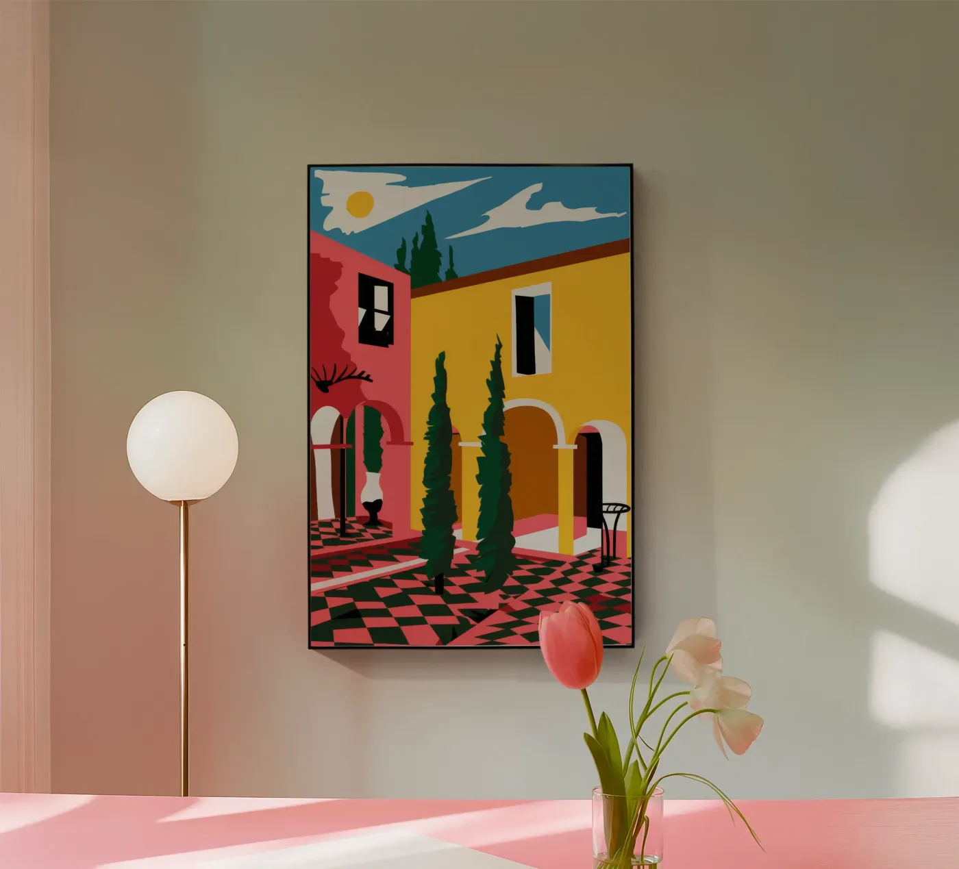 Passaggio di Villa Cromatica plexiglass da Stone Patina