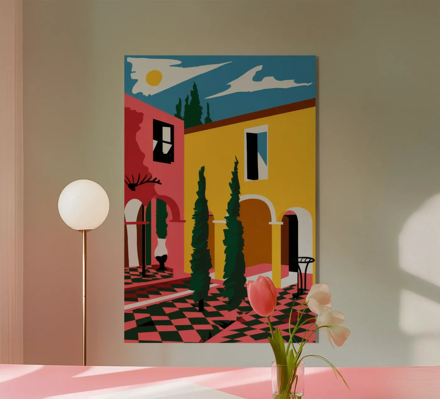 Passaggio di Villa Cromatica plexiglass da Stone Patina