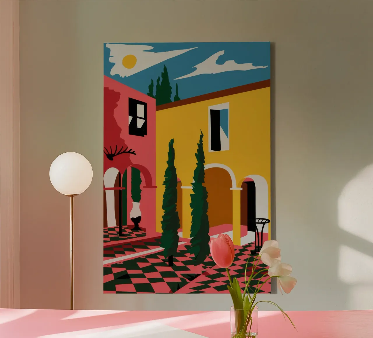 Chromatic Villa Passage canvas by Stone Patina