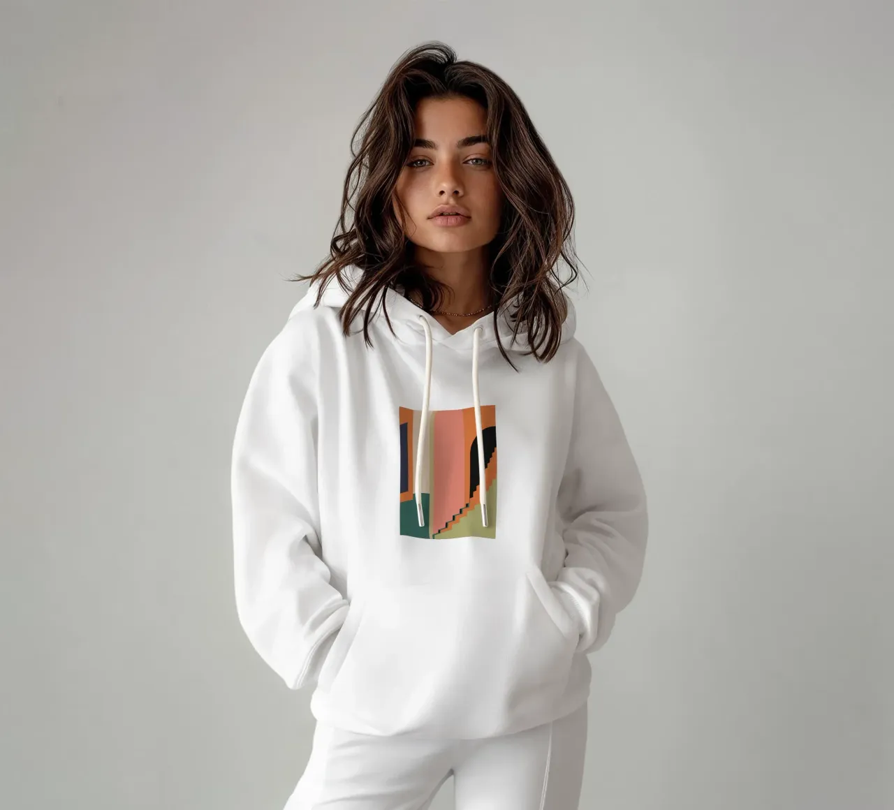 Die Treppe zum Sonnenuntergang Hoodie von Stone Patina