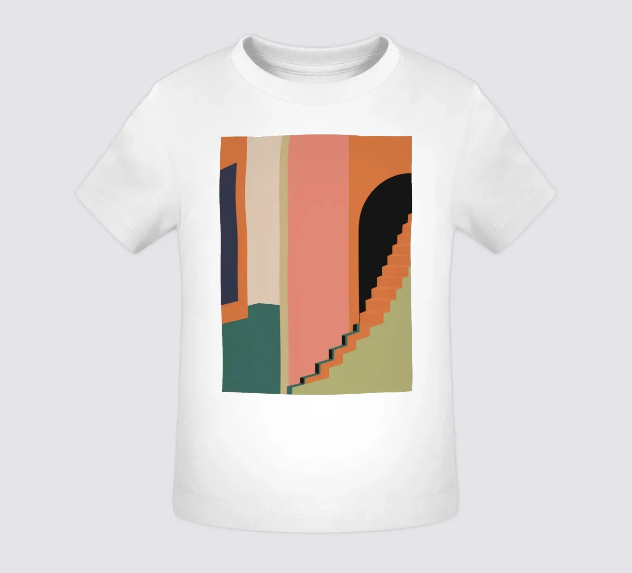 Escalera hacia el ocaso camiseta de bebé de Stone Patina
