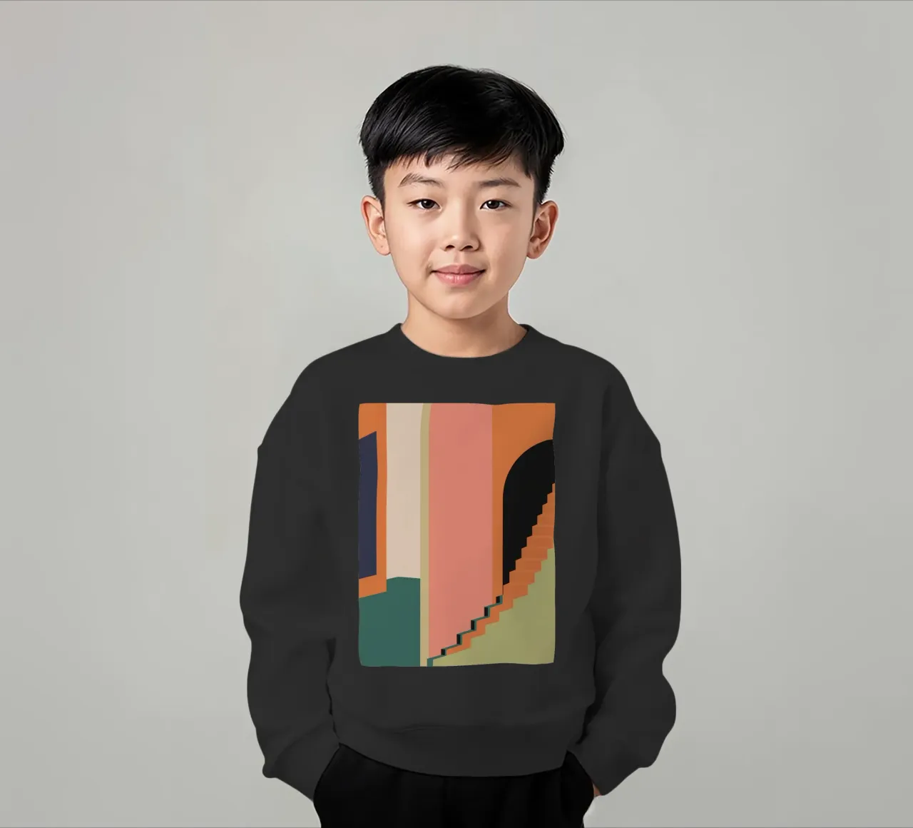 Scala verso il tramonto felpa bambino da Stone Patina