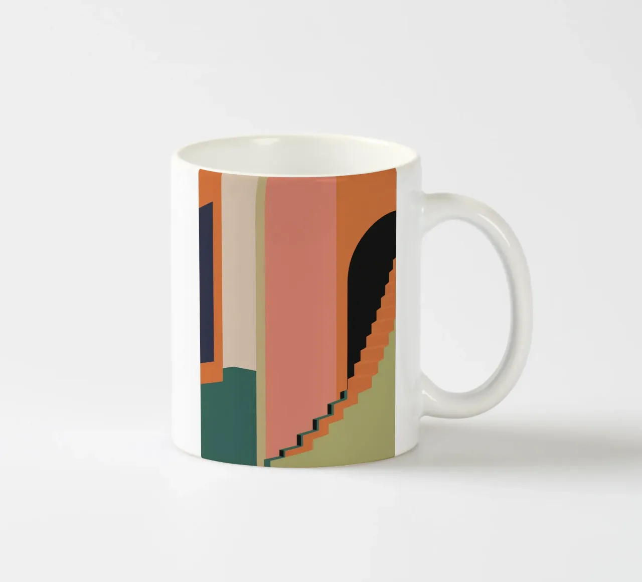 L'escalier du crépuscule mug en céramique de Stone Patina