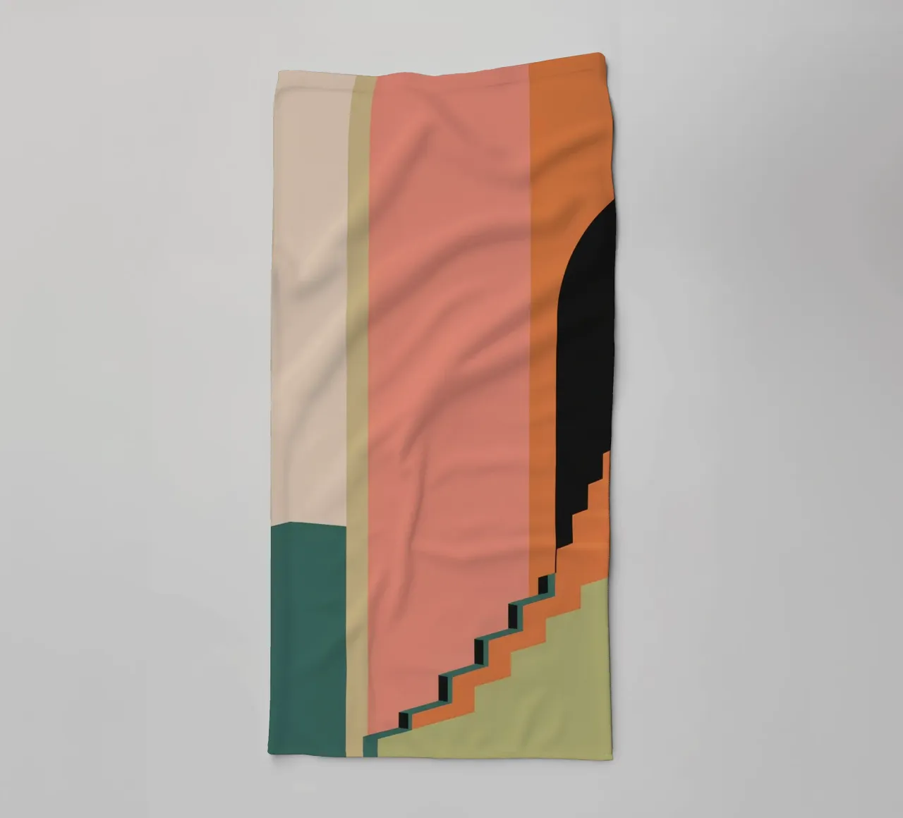 Scala verso il tramonto asciugamano da bagno da Stone Patina
