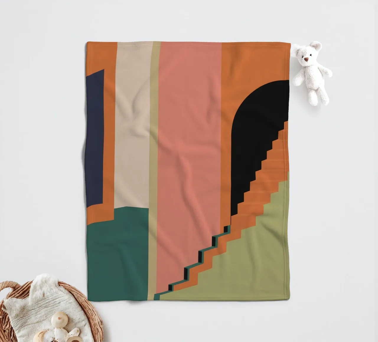 Scala verso il tramonto coperta in pile da Stone Patina