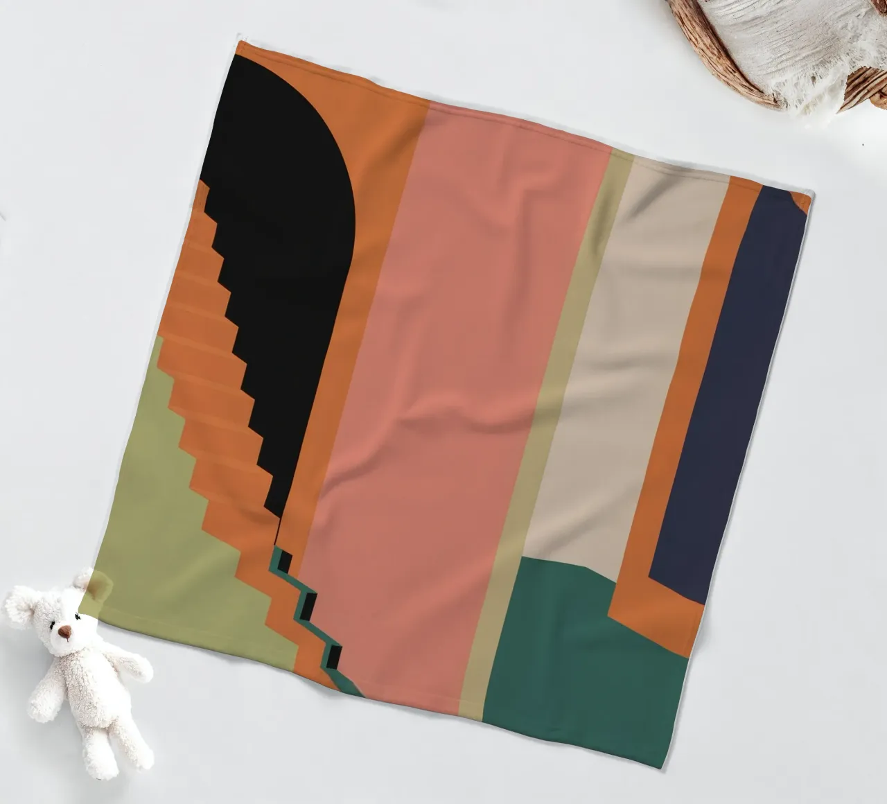 Scala verso il tramonto coperta in pile da Stone Patina