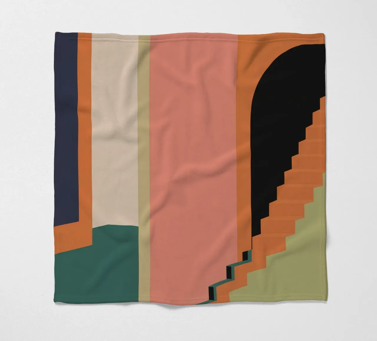 Scala verso il tramonto coperta in pile da Stone Patina