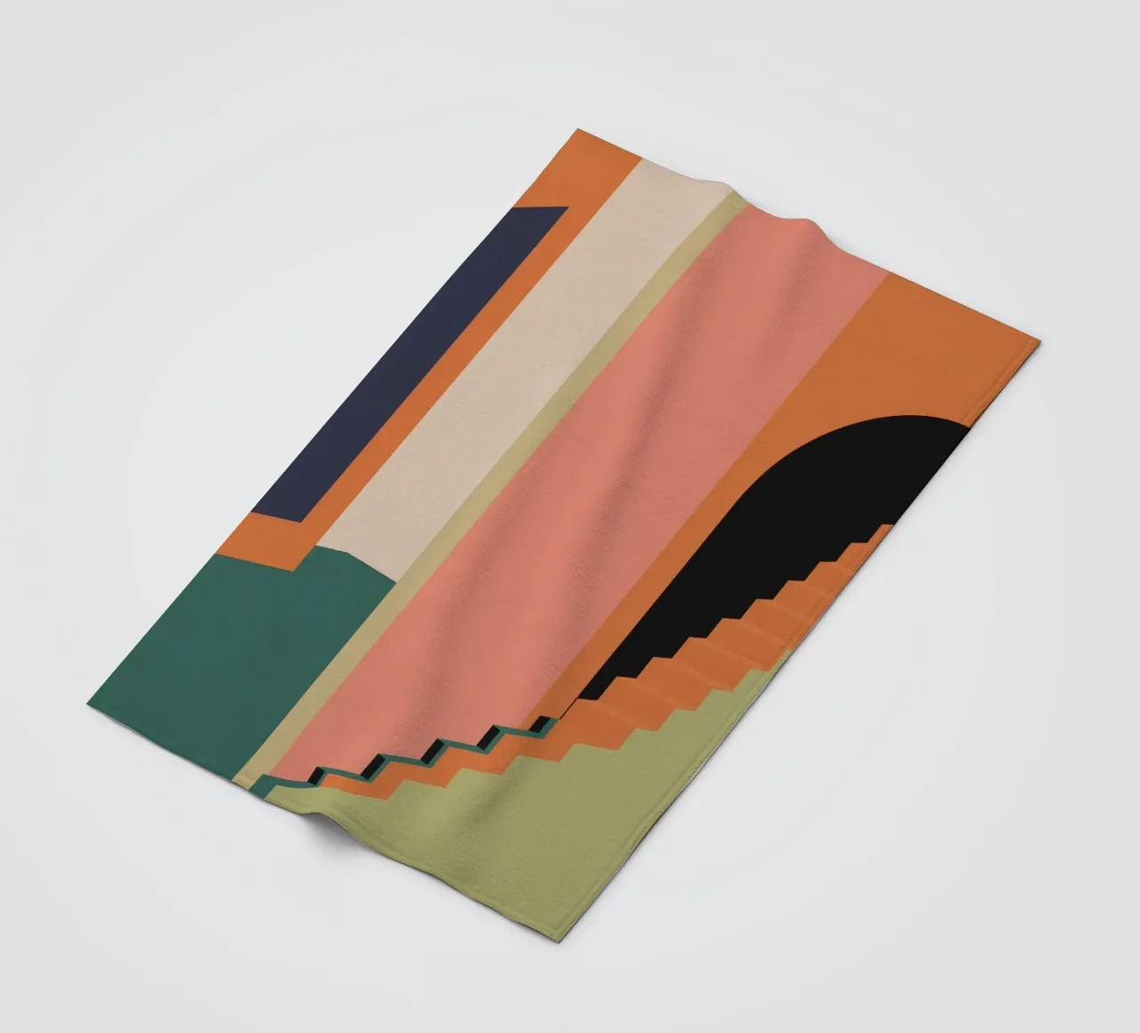 Scala verso il tramonto coperta in pile da Stone Patina