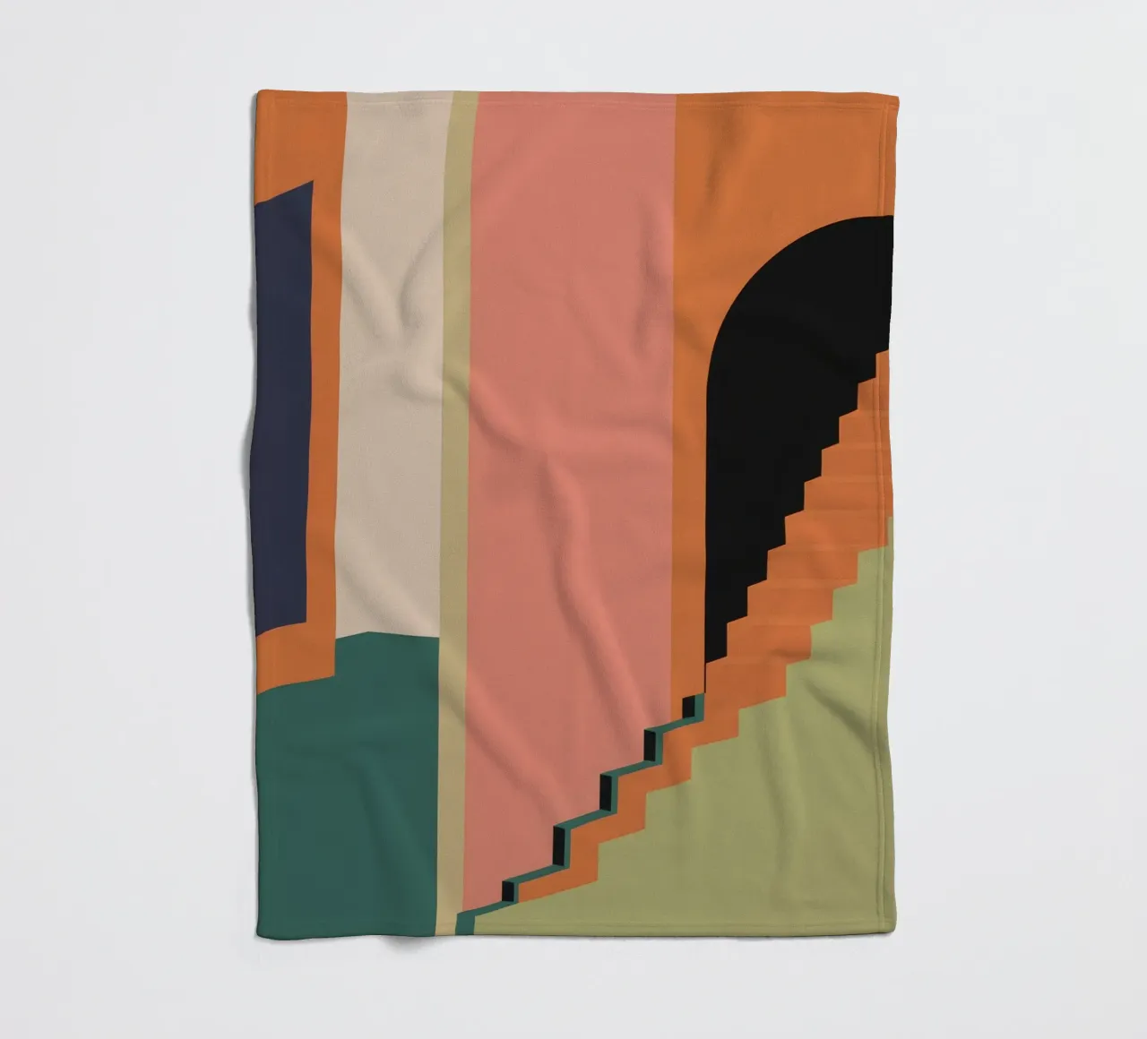 Scala verso il tramonto coperta in pile da Stone Patina