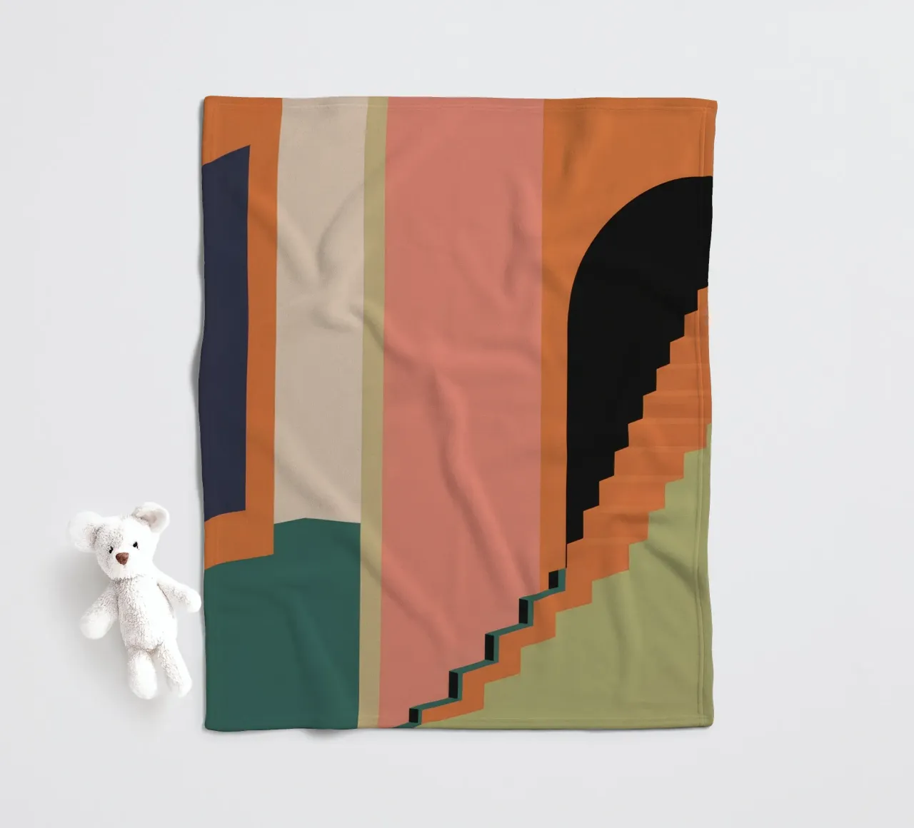 Scala verso il tramonto coperta in pile da Stone Patina