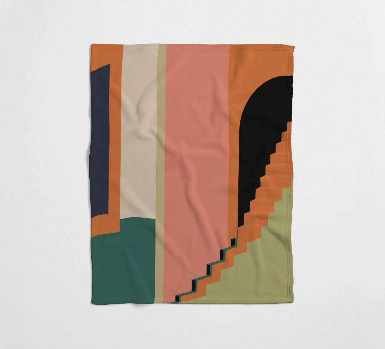 Scala verso il tramonto coperta in pile da Stone Patina