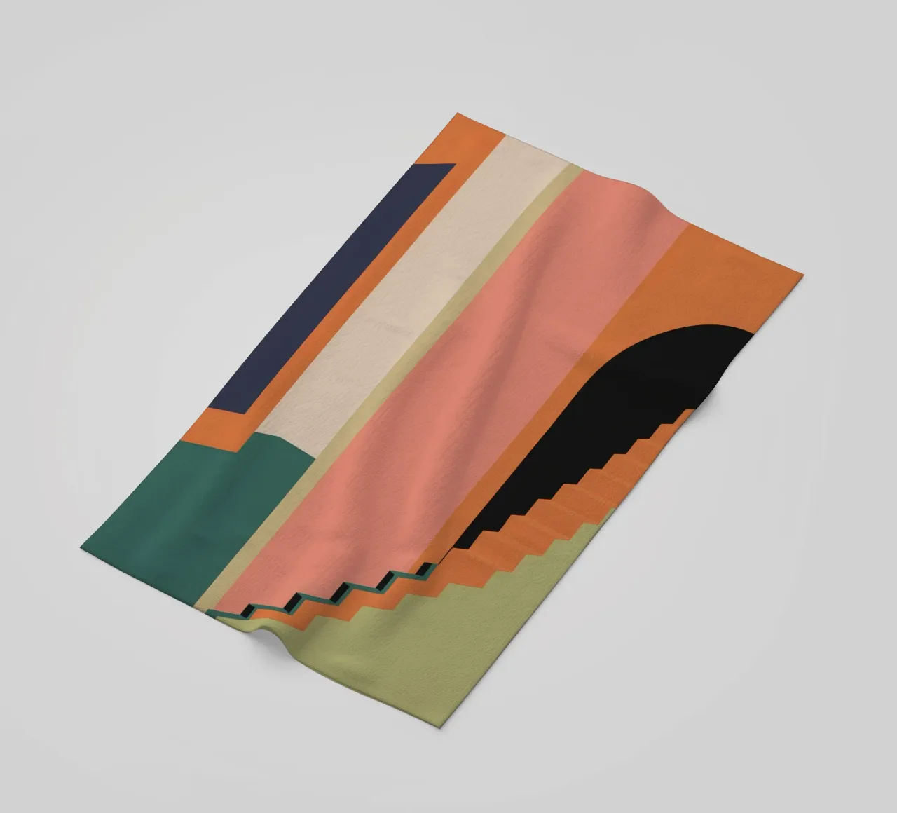 Scala verso il tramonto telo mare da Stone Patina