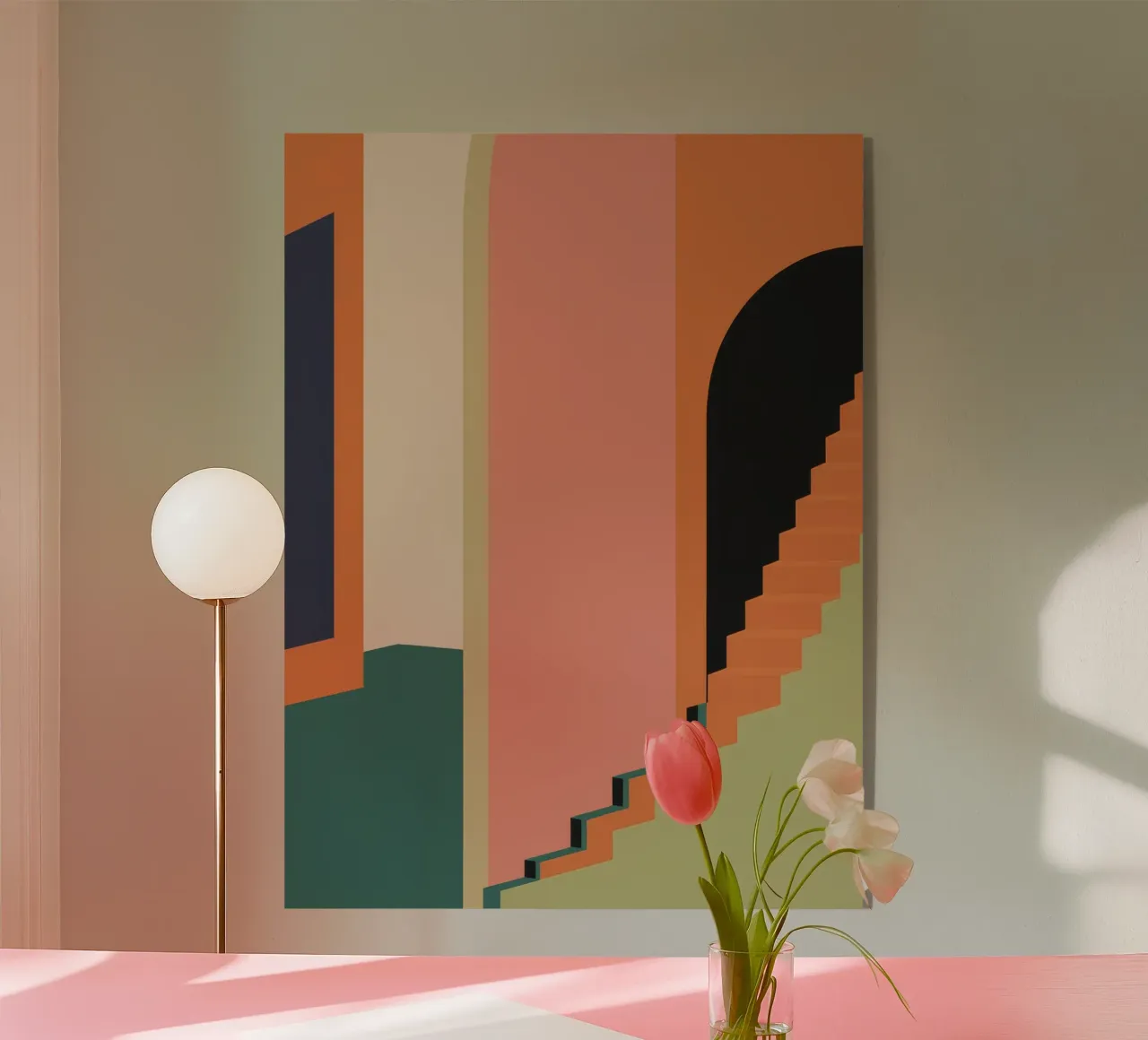 Scala verso il tramonto plexiglass da Stone Patina