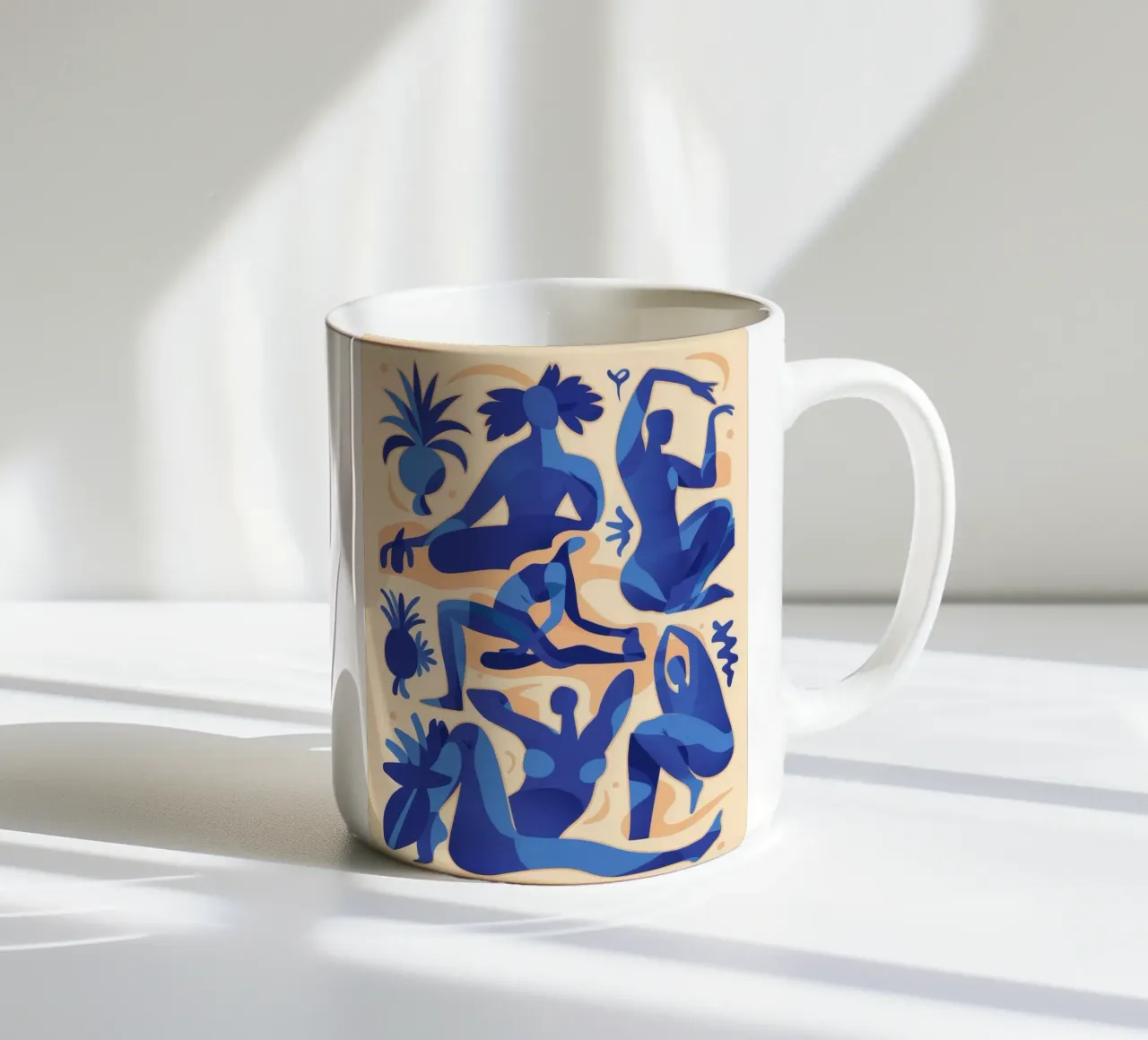 Danza dei sognatori azzurri tazza in ceramica da Terra Tone
