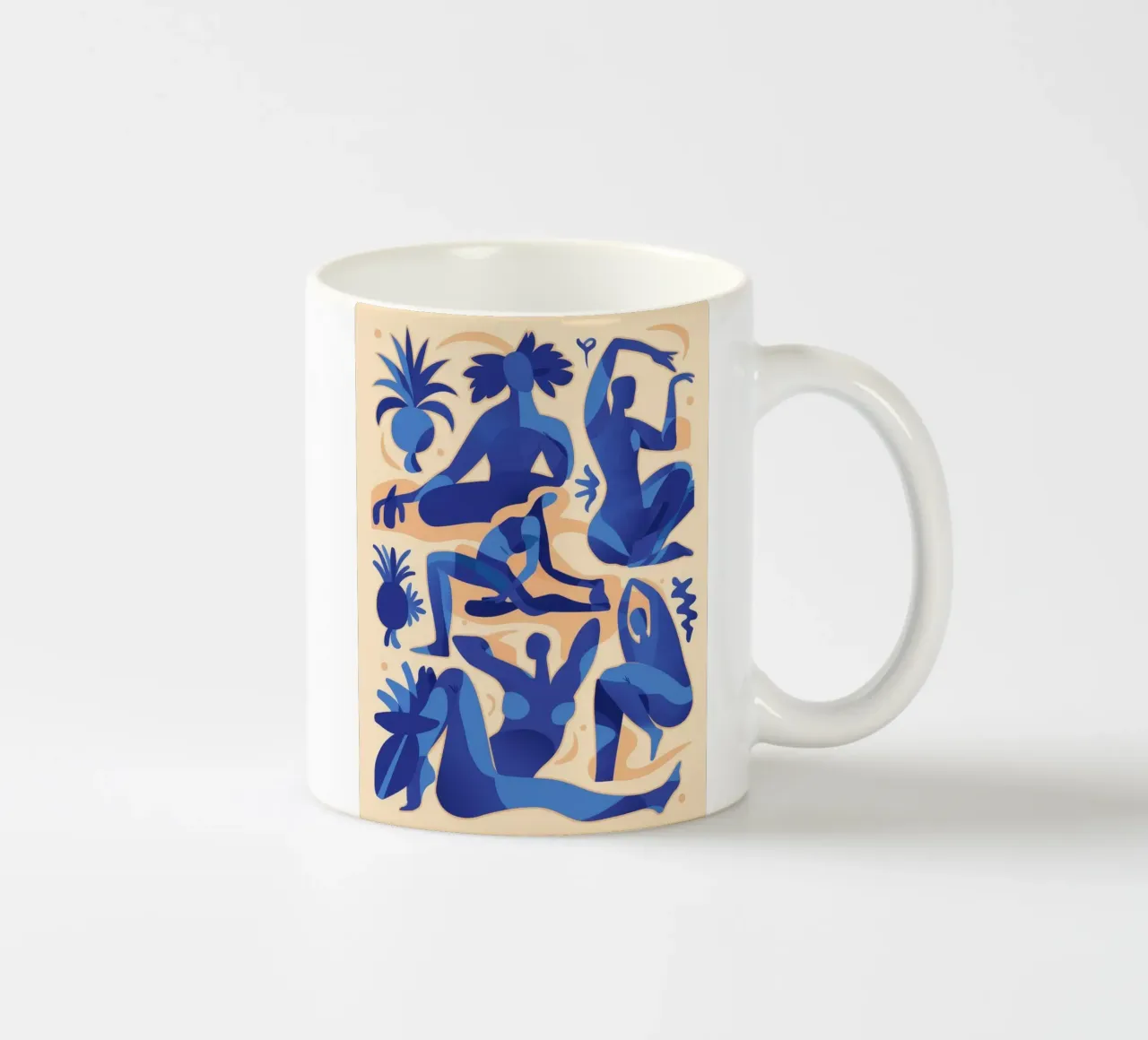 Danza dei sognatori azzurri tazza in ceramica da Terra Tone