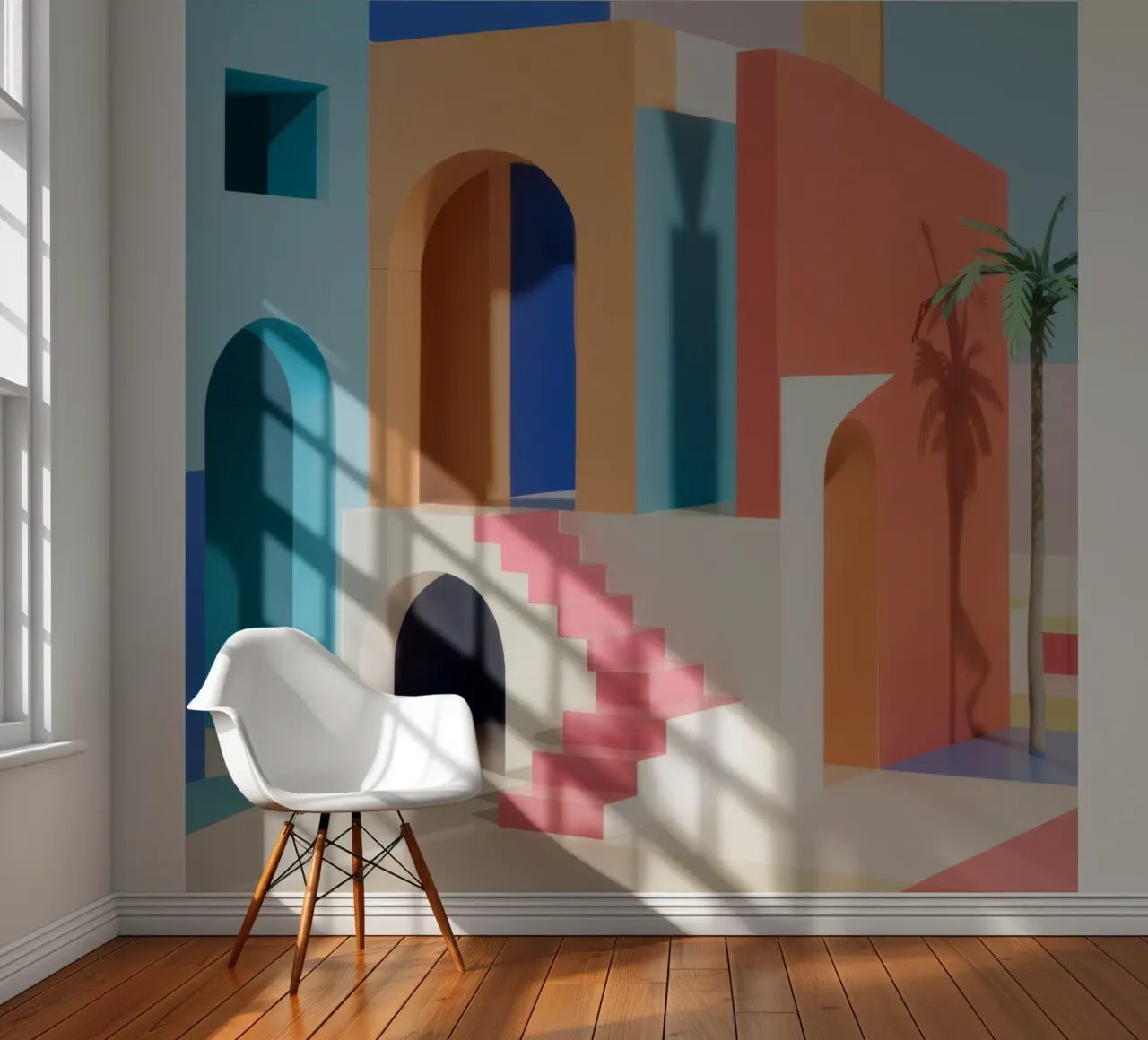 Arcadische pasteldroom fotobehang van Stone Patina