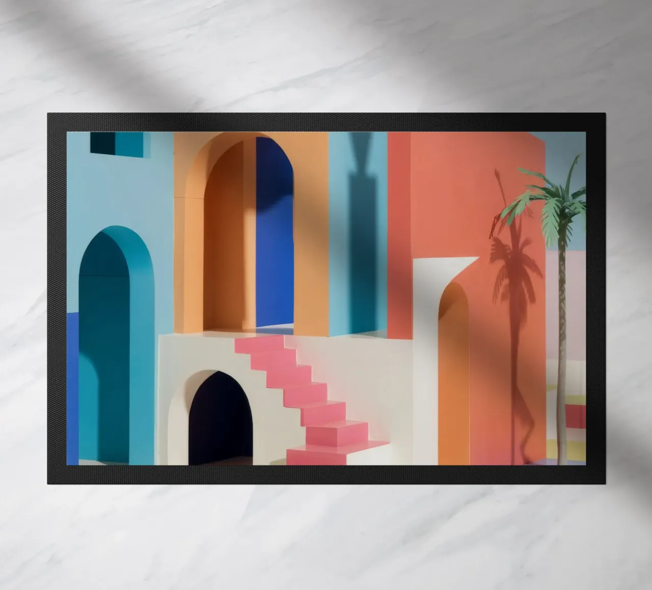 Arcadische pasteldroom deurmat van Stone Patina