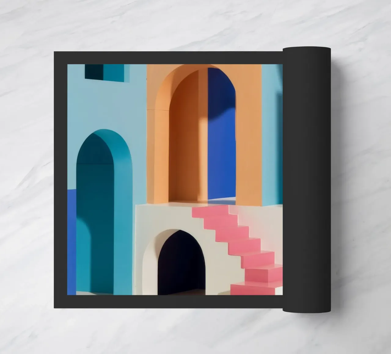 Arcadische pasteldroom deurmat van Stone Patina