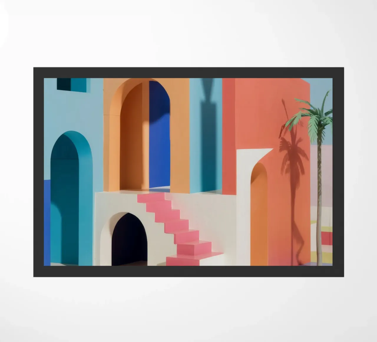 Arcadische pasteldroom deurmat van Stone Patina