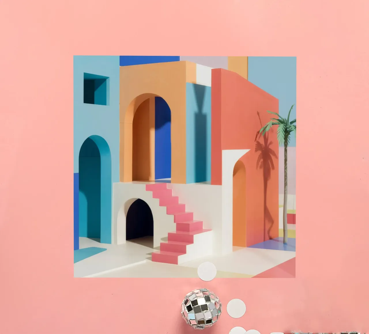 Arcadian Pastel Dream sticker van Stone Patina