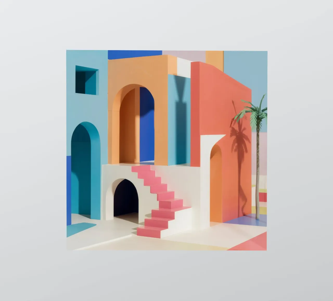 Arcadian Pastel Dream sticker van Stone Patina