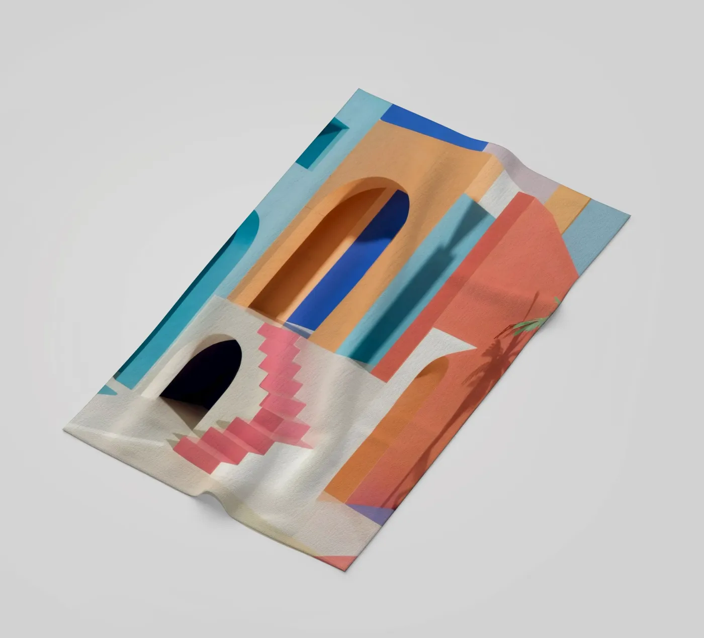 Arcadische pasteldroom strandhanddoek van Stone Patina