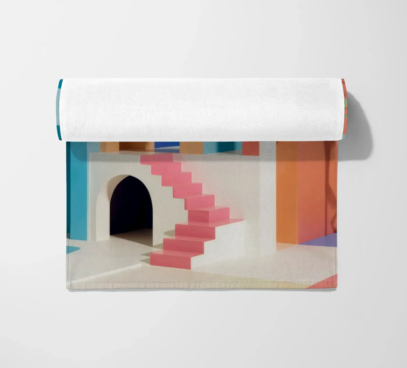 Arcadische pasteldroom strandhanddoek van Stone Patina