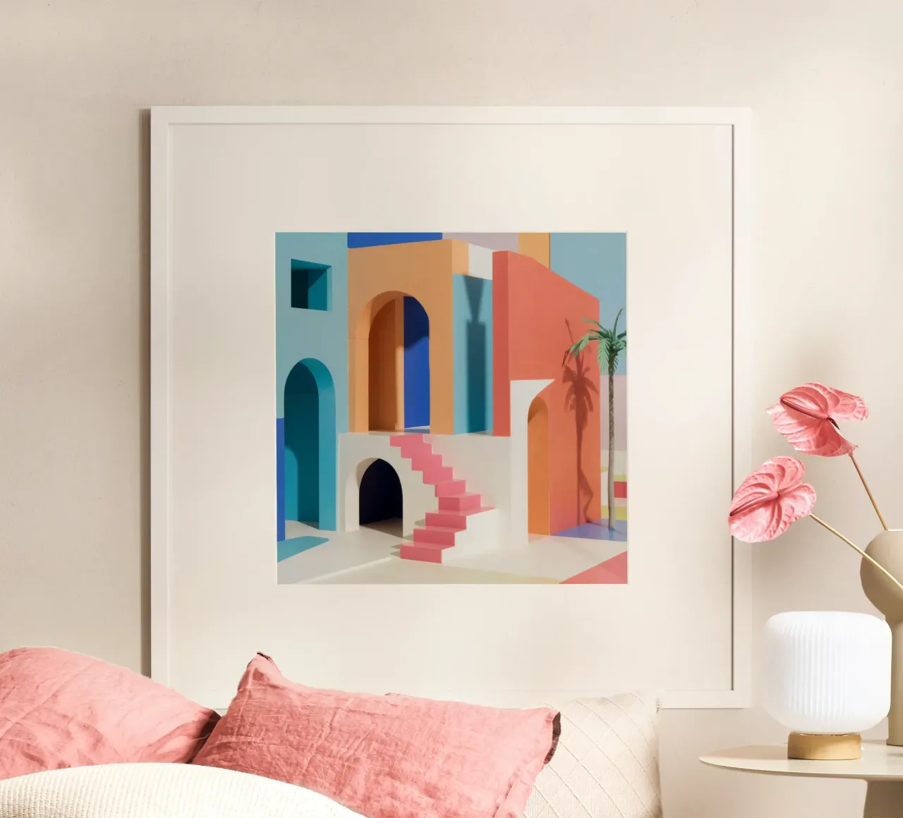 Arcadische pasteldroom poster van Stone Patina