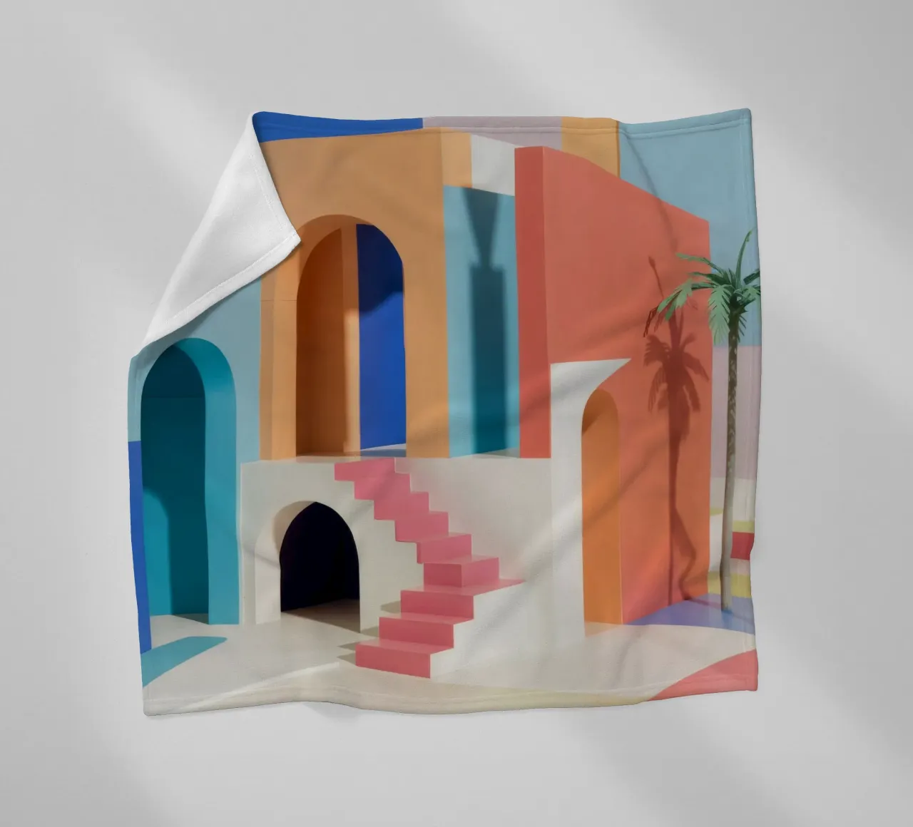 Arcadian Pastel Dream fleece blanket by Stone Patina