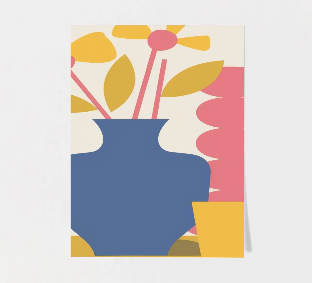 Lemon Yellow Stillness sticker sheet by Terra Tone