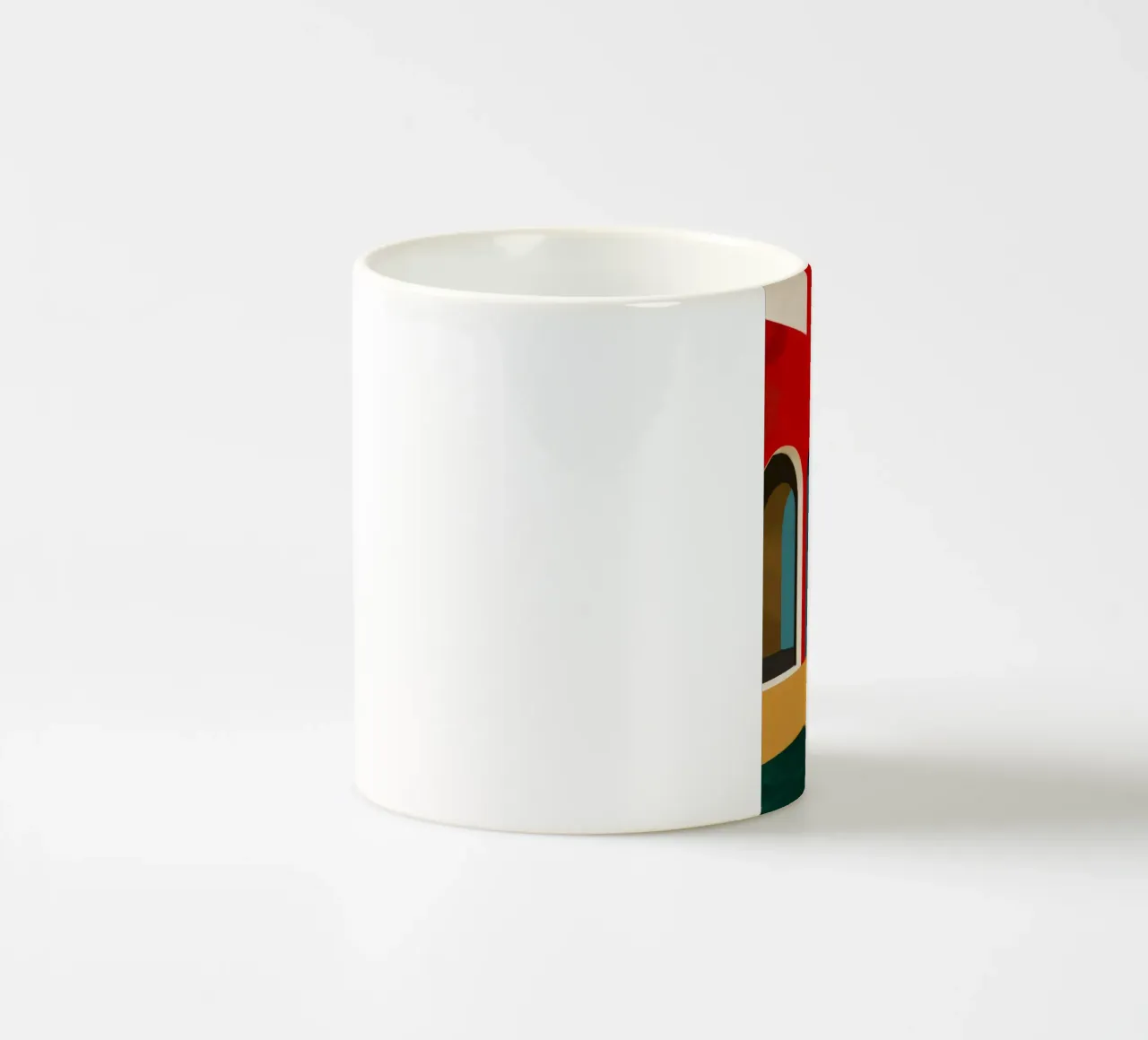 Golden Hour Geometry ceramic mug by Stone Patina