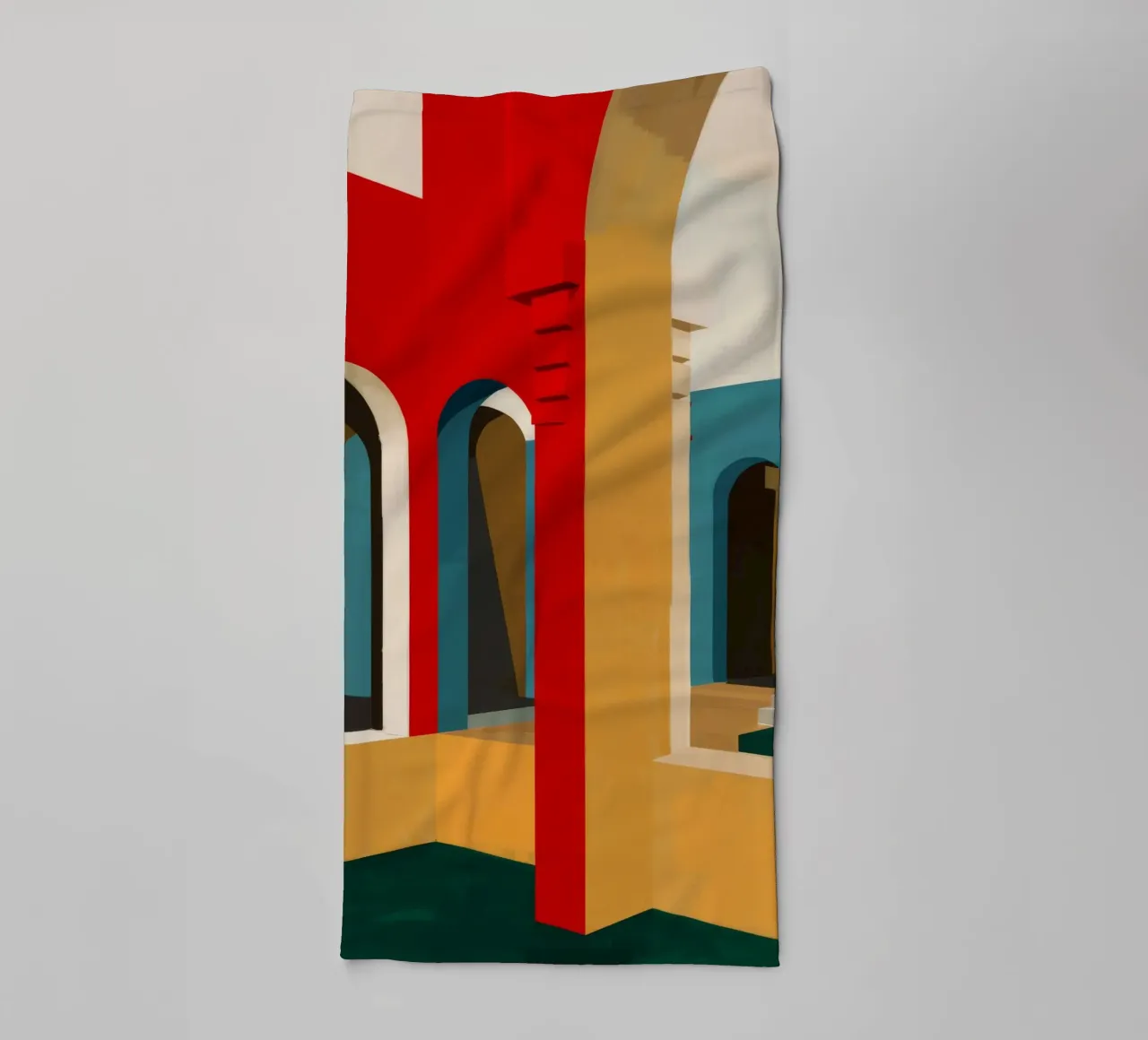Golden Hour Geometry towel by Stone Patina