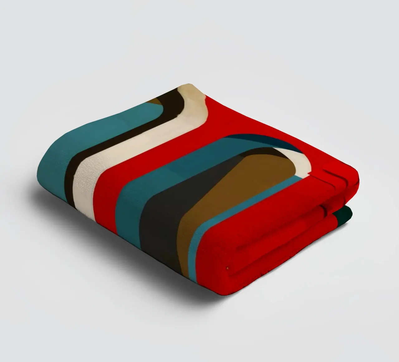Golden Hour Geometry towel by Stone Patina