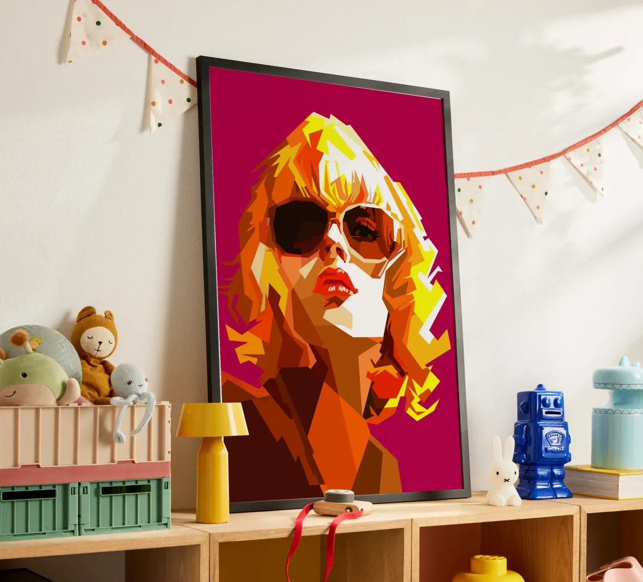 Retro Mujer 70s Estilo Moda Década hahnemühle de Artkreator
