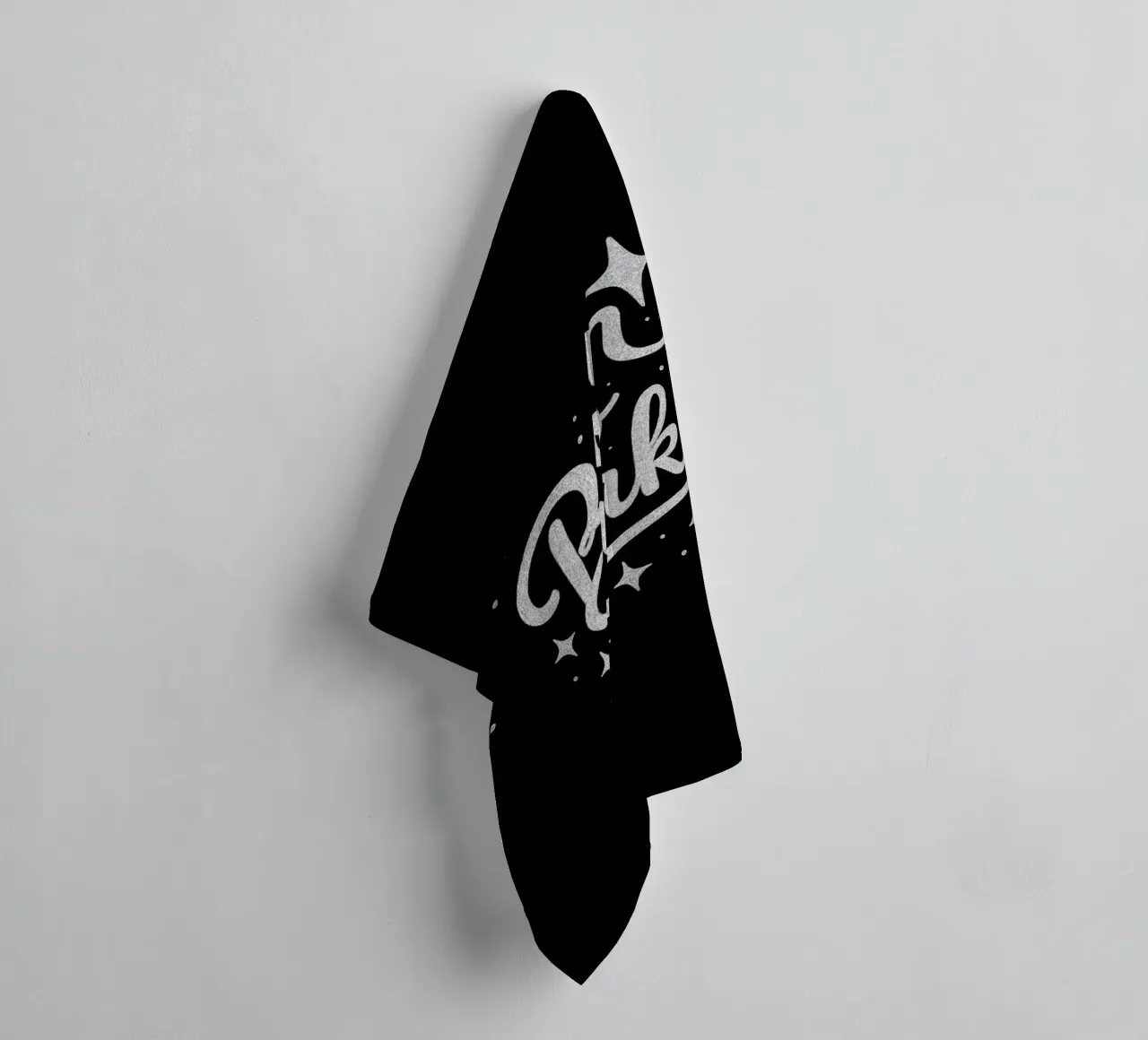 Messaggio "Born to sparkle" (nato per brillare) in lettere d'argento lucido asciugamano da bagno da DesignDoodle