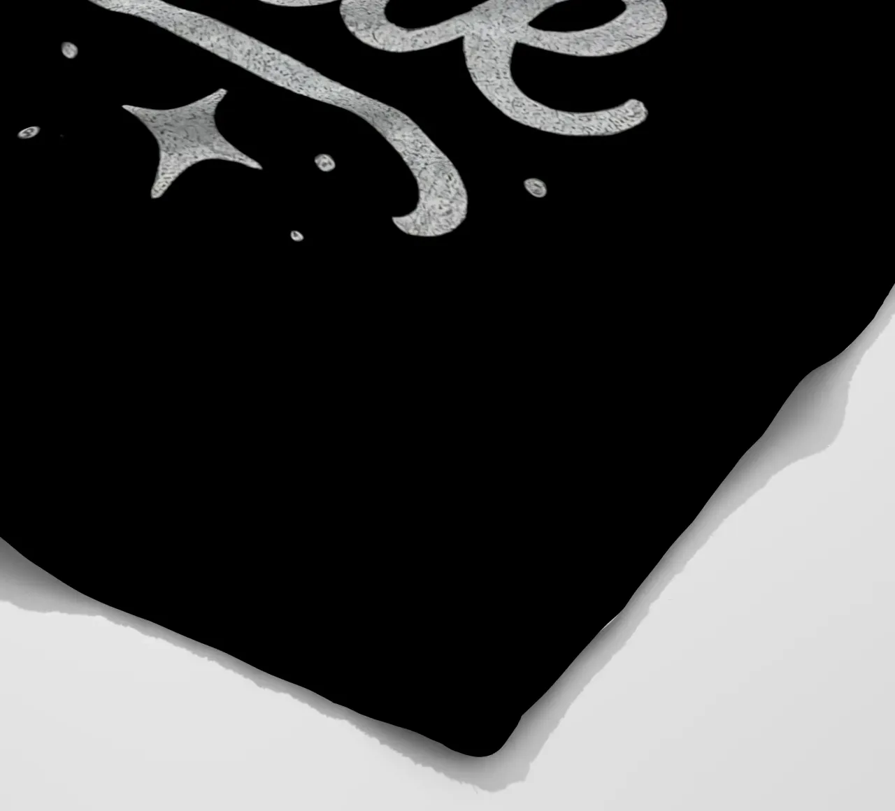 Mensaje Born to sparkle en letras plateadas brillantes manta de franela de DesignDoodle