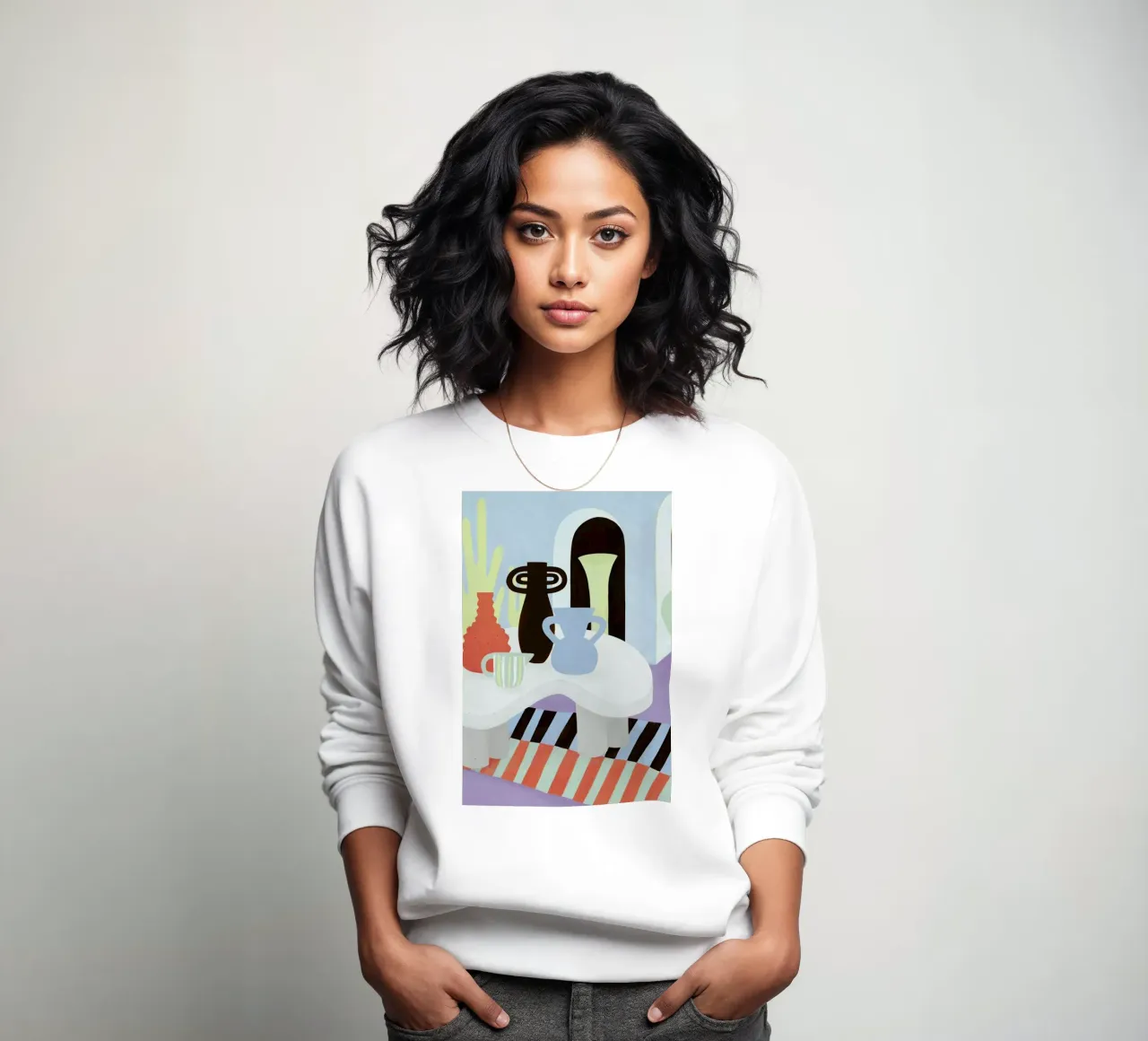 Pottery Store sweatshirt van Frauke Schyroki